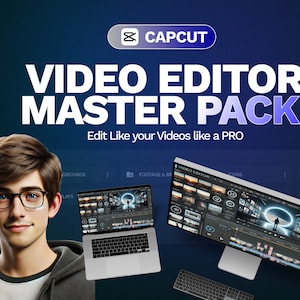 CapCut Video Editing Pack | 150+ Transitions, Overlays, Music & SFX | DaVinci, Premiere Pro, Filmora