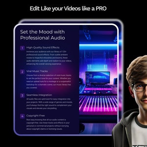 CapCut Video Editing Pack | 150+ Transitions, Overlays, Music & SFX | DaVinci, Premiere Pro, Filmora image 3