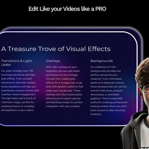 CapCut Video Editing Pack | 150+ Transitions, Overlays, Music & SFX | DaVinci, Premiere Pro, Filmora image 4