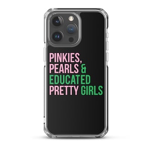 AKA iPhone Case / Black iPhone Case / Pretty Girls / AKA Phone Cover / Pink and Green / Alpha Kappa Alpha / Aka Graduation / Aka Grad