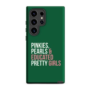 AKA Samsung Case / Green Samsung Case / Pretty Girls / AKA Phone Cover / Pink and Green / Alpha Kappa Alpha / Aka Graduation / Aka Grad