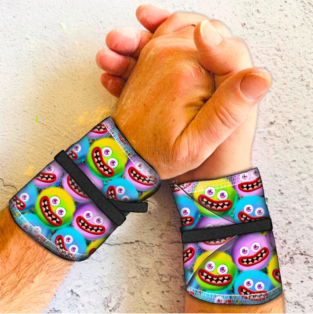 Wrist Wraps for Lifting and Gymnastics With Fluffy Monster Etsy
