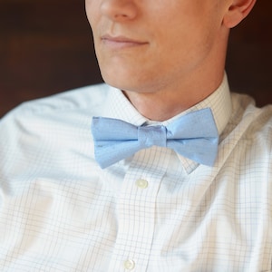 Baby Blue: Reiner Seide Schleife schön Geschenk verpackt, Herren-Krawatte und Einstecktuch, Groomsmen Geschenke, Geschenke für Männer