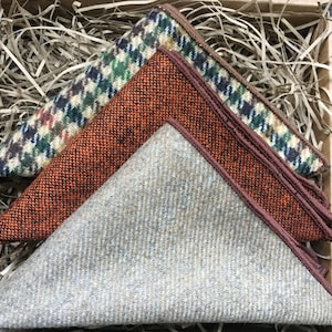 The Aspen Maple & Willow Wool Pocket Square: Men&#39;s Handkerchiefs, Gifts For Men Brown Pocket Square Beige Pocket Square