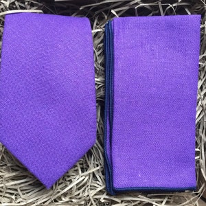The Periwinkle: Cadbury&#39;s Purple Necktie, Pocket Square, Wedding Ties, Purple Ties, Groomsmen Ties, UK