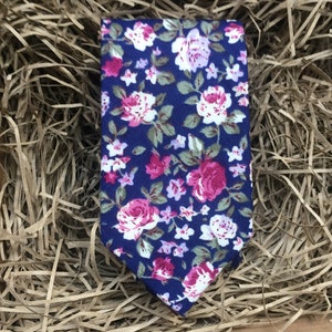 The Blue Rose: Blue Floral Necktie, Wedding Ties, Mens Gifts, Wedding Ties, Blue Floral Ties, Slim Ties, Groomsmen Ties