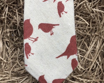 The  Twitcher: Bird Print Necktie, Mens Necktie, Bird Tie, Cotton Tie, Men's Ties, Wedding ties, Ties For Men,, Gift For Birdwatchers