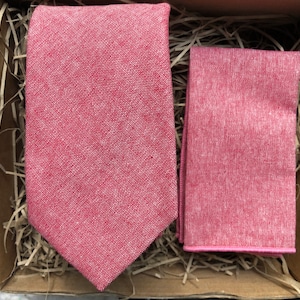 Baldrian Krawatte, Rosa, Altrosa, Altrosa, Taschenquadell, Hochzeit Krawatten, Gastgeschenke, Mann, Freund, Vatertag