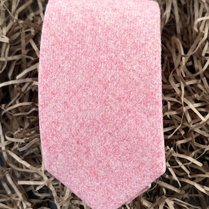 The Carnation: Blush Pink Tie, Pink Tie, Wool Necktie, Wedding Ties, Pink Ties, Groomsmen Ties, Tweed Tie, Husband to be Gift