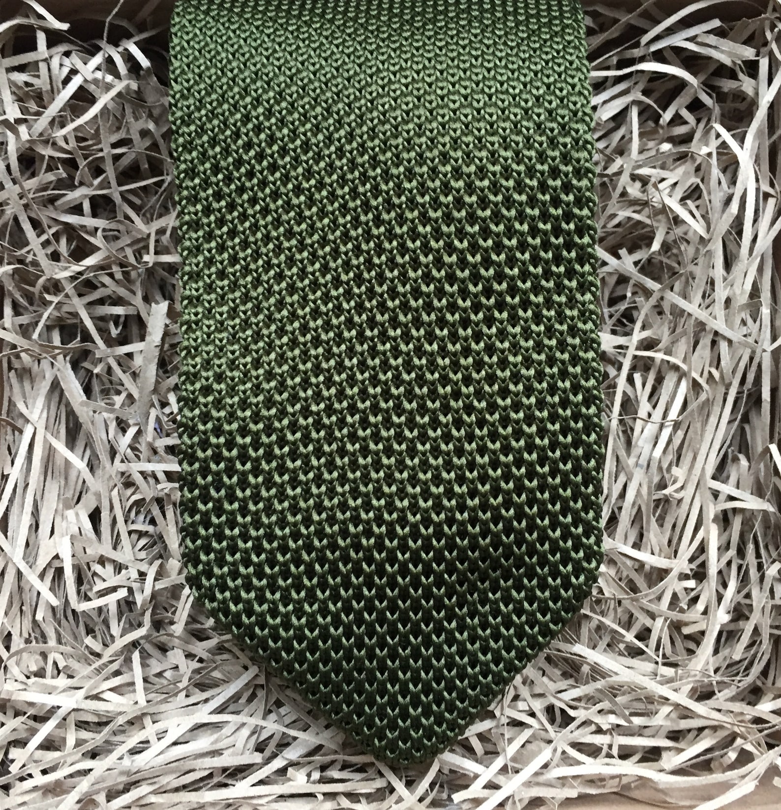 The Olive Necktie Green Knitted Necktie Knitted Ties Etsy Canada