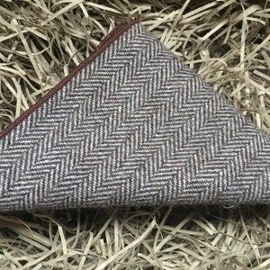 The Mangrove: Houndstooth Pocket Square | Wool Pocket Square | Pocket Squares For Men