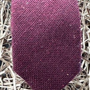 De eiken stropdas: Bourgondische stropdas, Mulberry stropdas, kastanjebruine stropdassen, rode bruiloftsbanden, kastanjebruine herenstropdassen, pochet, trouwstropdassen, herengeschenken