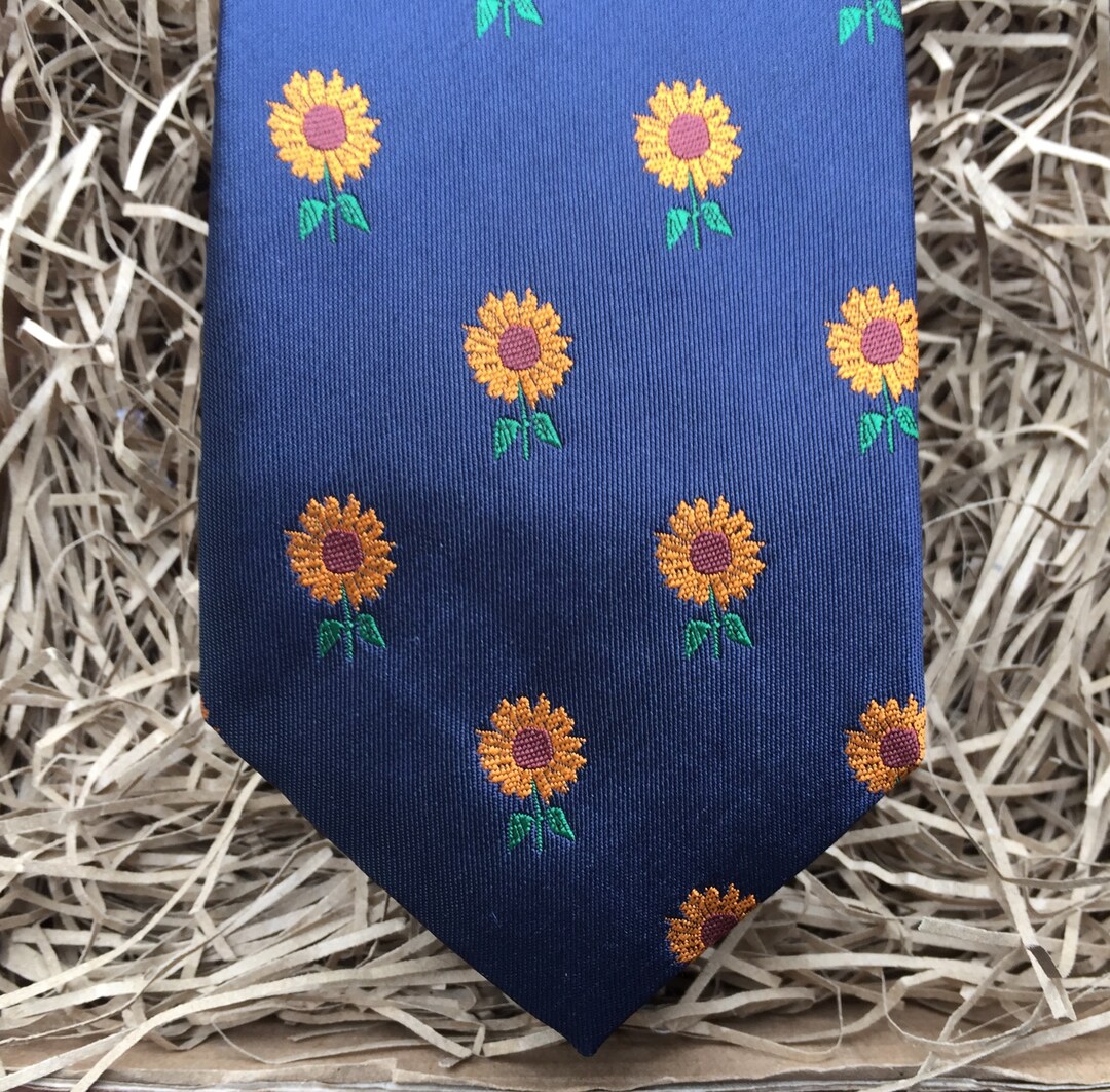mens sunflower tie