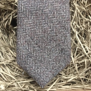 The Mangrove Necktie: Brown Check Necktie, Mens Tie Sets, Mens Gifts, Wedding Bow Tie