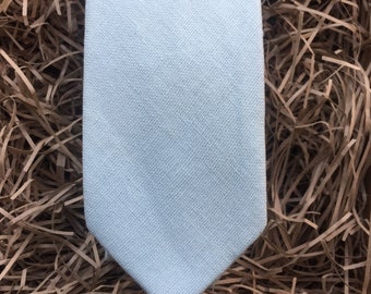 De Rouen stropdas : Duck Egg Necktie, Heren Stropdas, Duck Egg Blue Tie, Linnen Stropdas, Trouwringen, Ties For Men, Wedding Ties