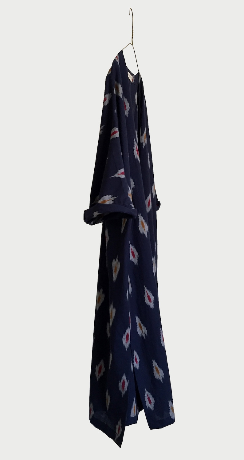 Dark Blue Ikkat OverShirt