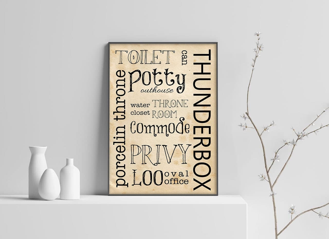 Funny Toilet Bathroom poster bathroom poster bathroom wall | Etsy