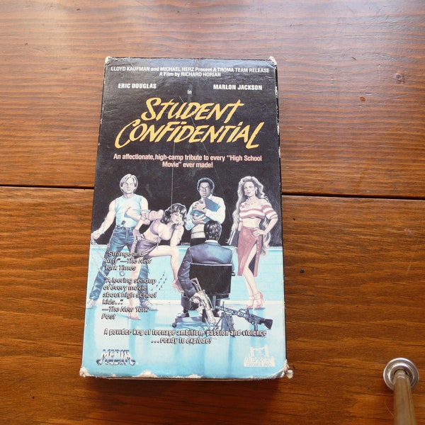 Student Confidential rare VHS Troma 1980s Media