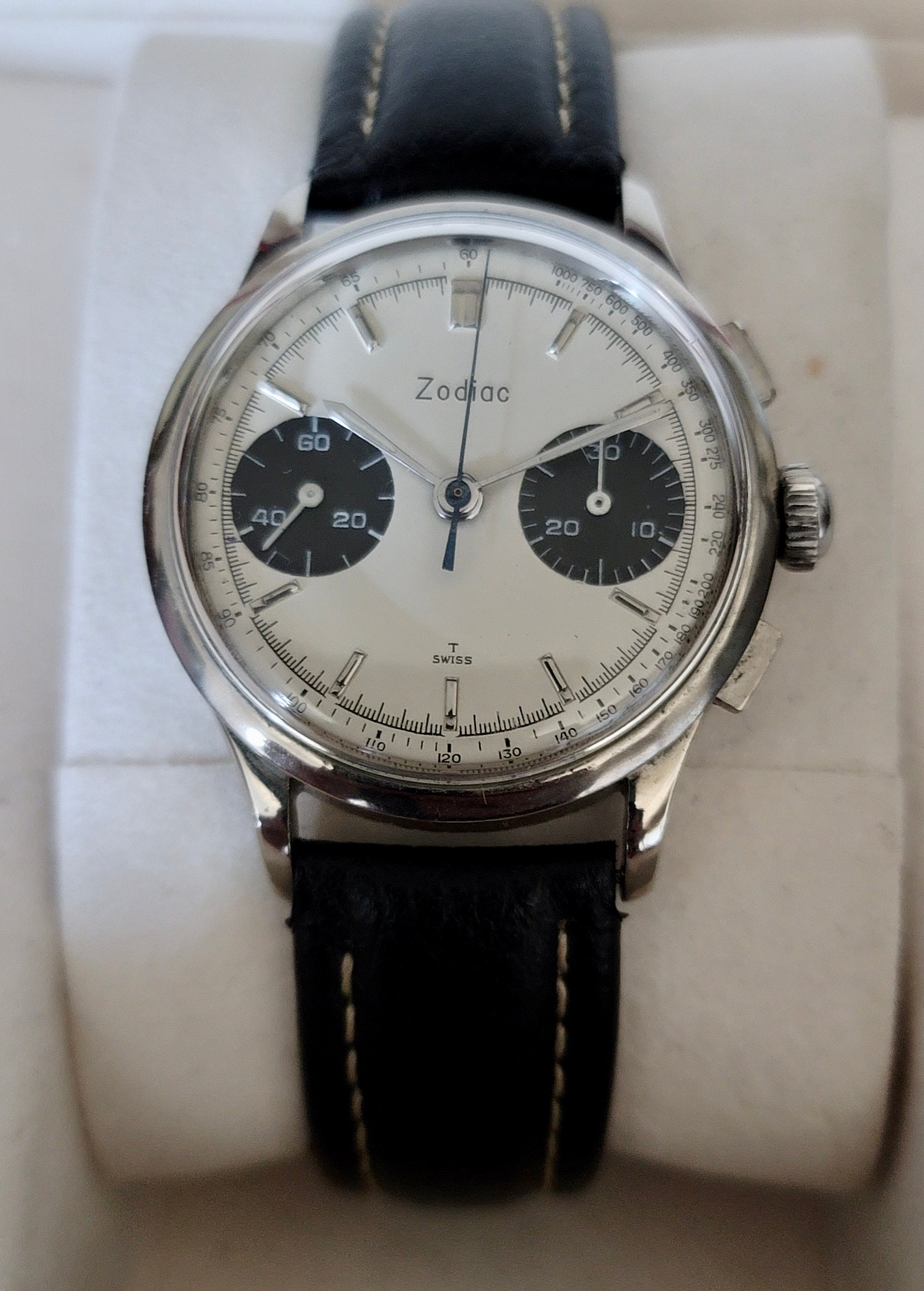 Zodiac Chronograph -original 1960s Vintage Stainless Steel Zodiac Chronograph -original 1960s Vintage Stainless Steel