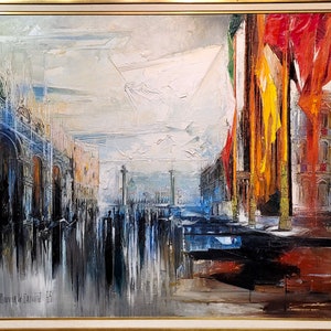 Mid Century Modern Art by Bouvier De Cachard - 64, Piazza