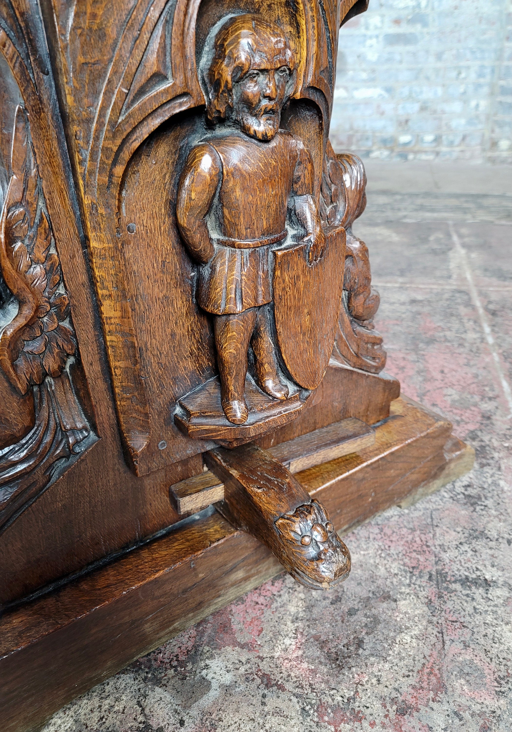 17th Century Carved Oak Figural Refectory Dining Table - Etsy Australia