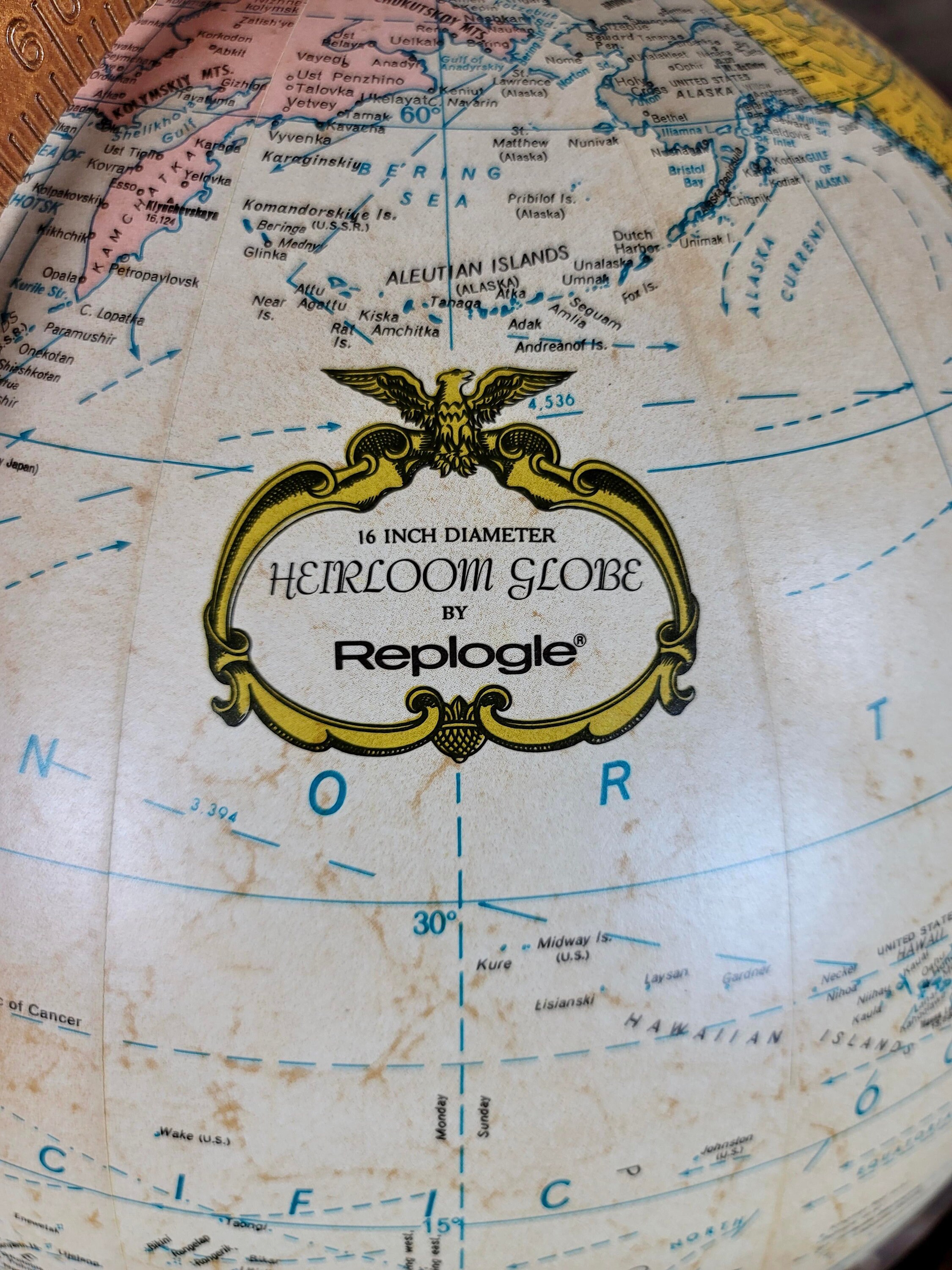 Replogle 1960s Vintage Illuminated 16" World Globe on Mahogany Stand - Etsy