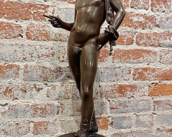 19th Century Bronze Sculpture of Narcissus -Circa 1880s
