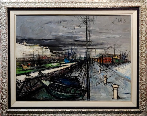 Regis De Bouvier De Cachard -surreal Port of Dieppe in Normandy