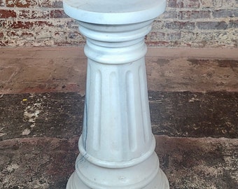 Italian 1920s carved Marble Pedestal column