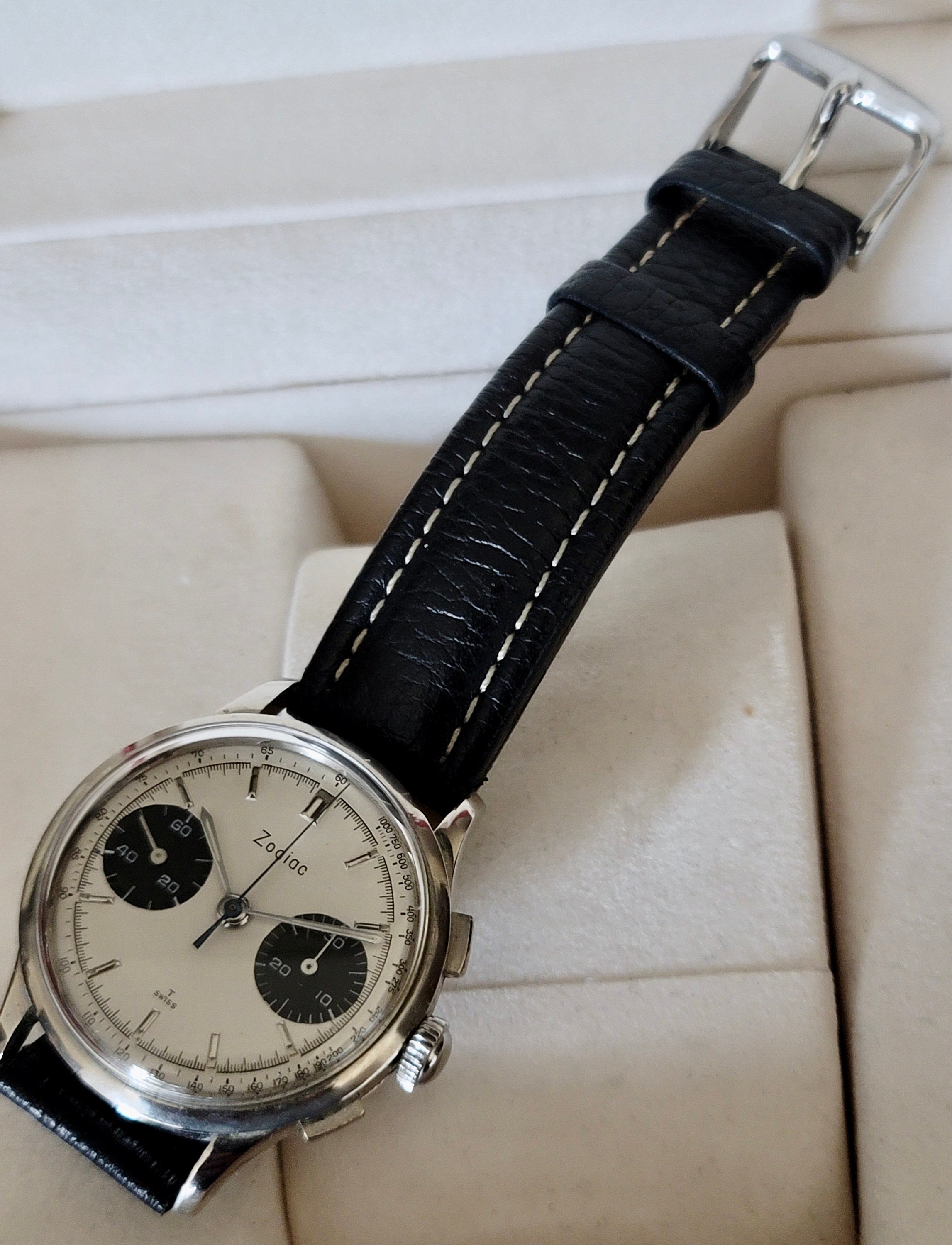 Zodiac Chronograph -original 1960s Vintage Stainless Steel Zodiac Chronograph -original 1960s Vintage Stainless Steel