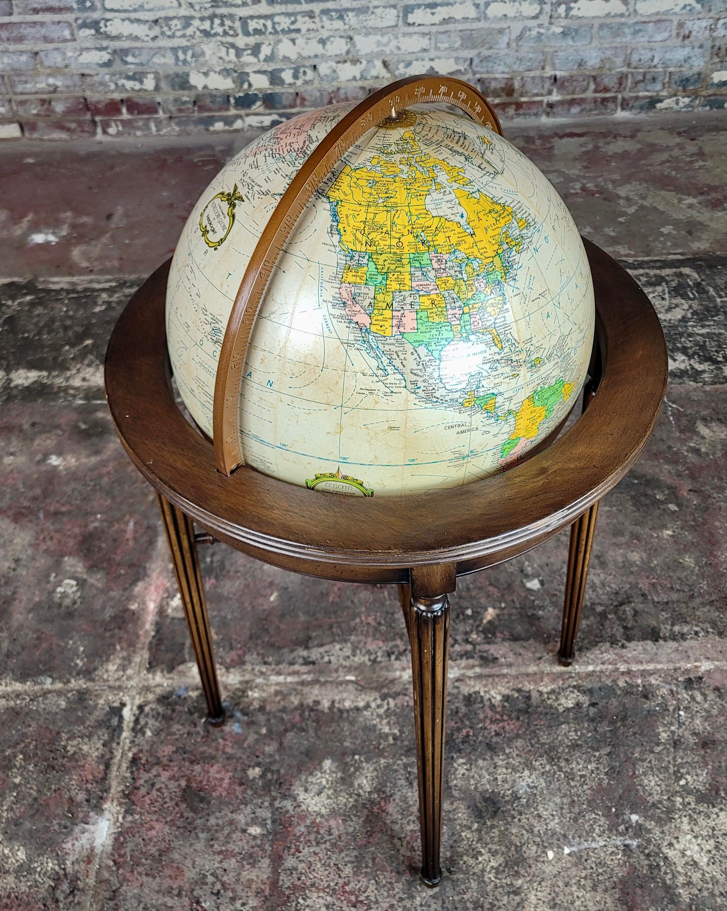 アンティーク Antique Globe 8TRラジオ Replogle 1960s Vintage Illuminated 16