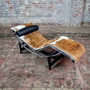 Cowhide chaise lounge outlet