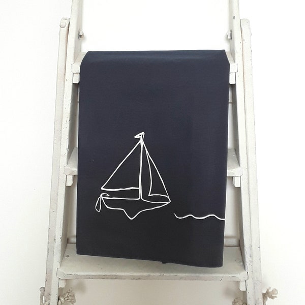 Nautical Tea Towel Etsy