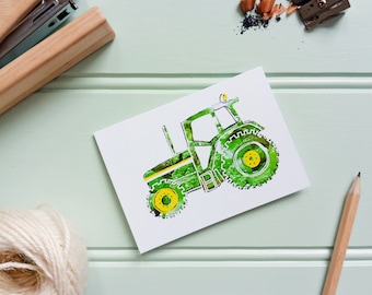 Tractor Greetings Card