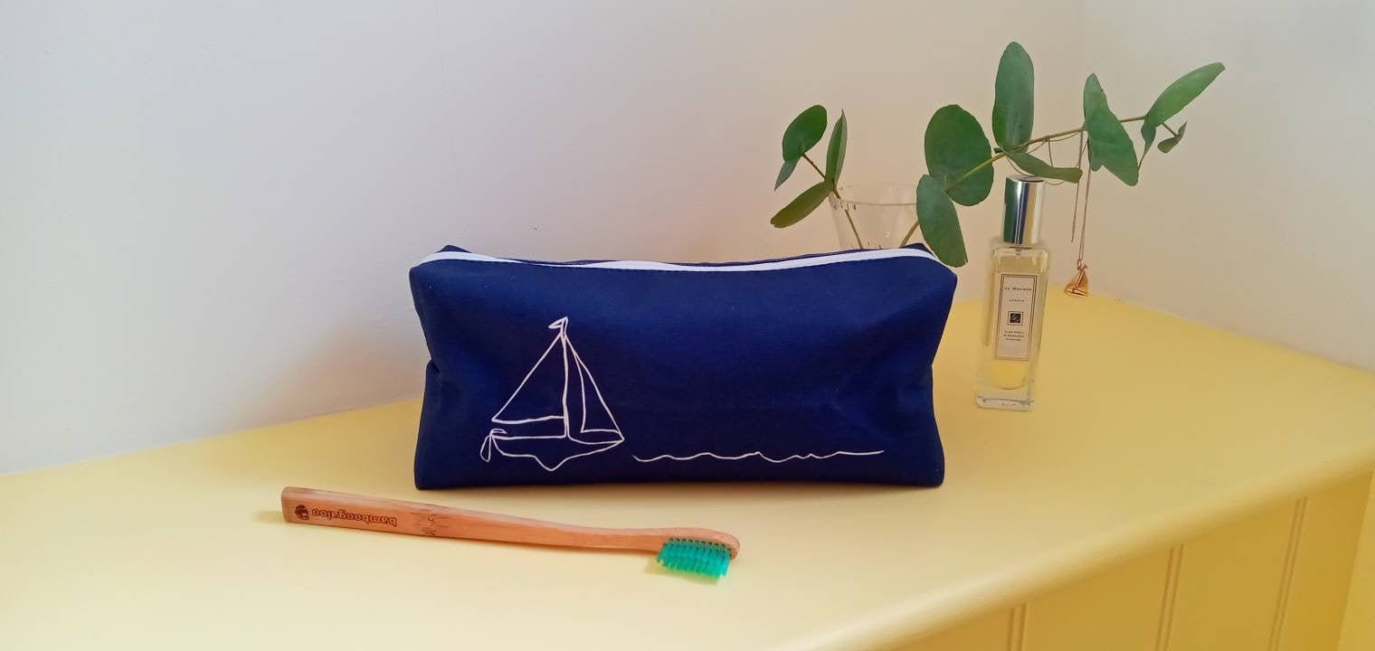 Nautical Wash Bag Etsy