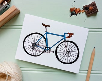 Carte de voeux vélo