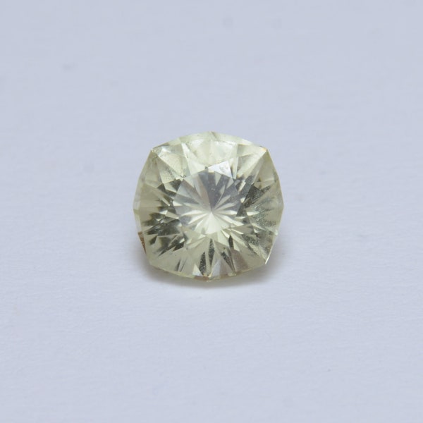 Green Grossular Garnet - 1.3ct - Cushion Cut - Green Mint Yellow