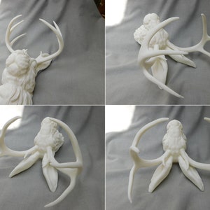 Jackalope Head Wall Art | 3D Printed Jackalope Mount Home Decor bild 6