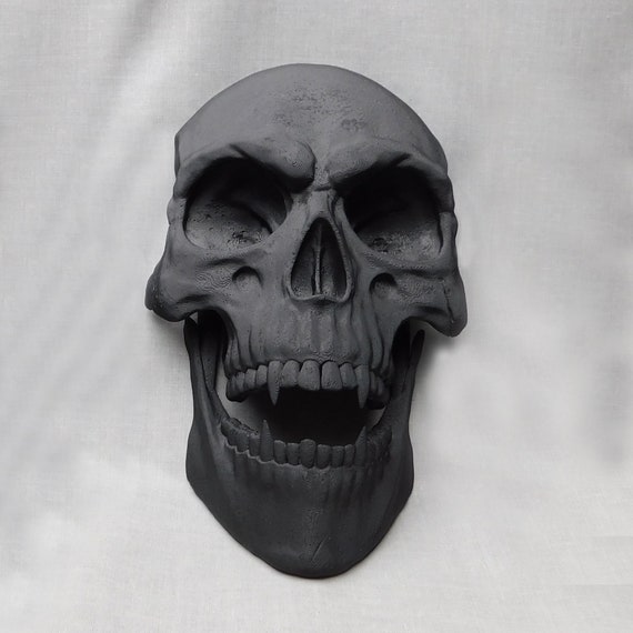Vampire Skull Wall Art: Gothic Home Decor 3D Printed
