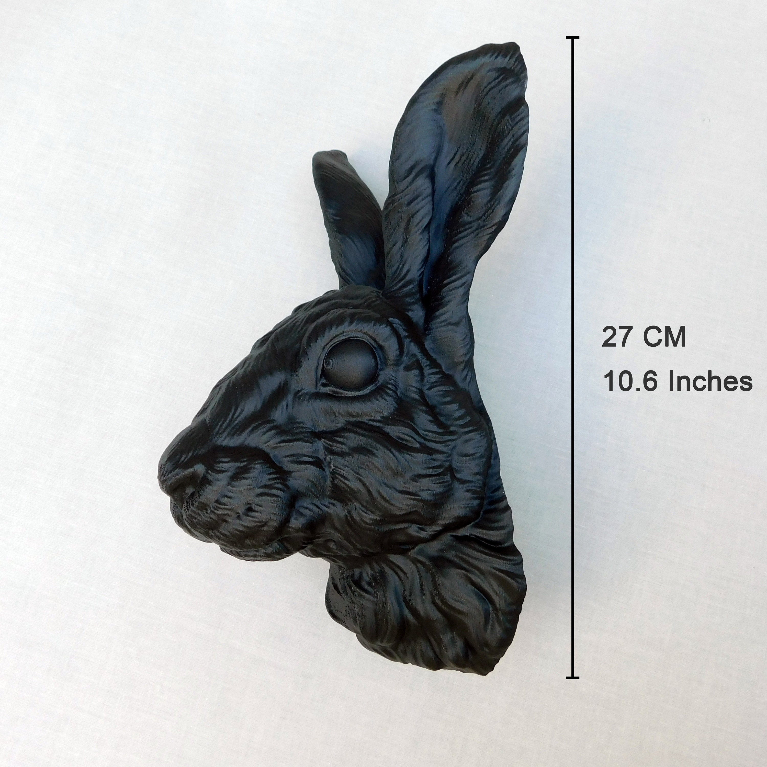 Large Rabbit Head Wall Art | 3D Bunny Head Decor, 27CM Tall - Etsy UK