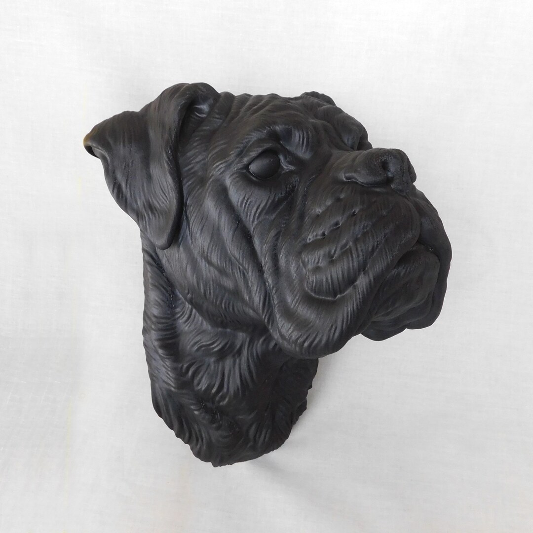 Boxer Dog Wall Art Life Size Dog Head Sculpture Wall Hanging Etsy