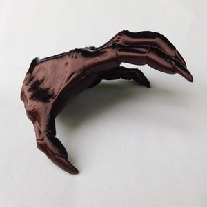Hand Wall Mount | Devil Hand Reaching From Wall | Full Scale, With Chromatic Red Finish