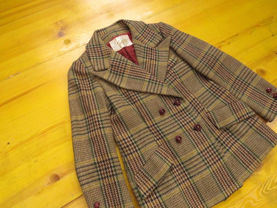 70s Vintage FOYERS Wool Women Jacket - size L wome