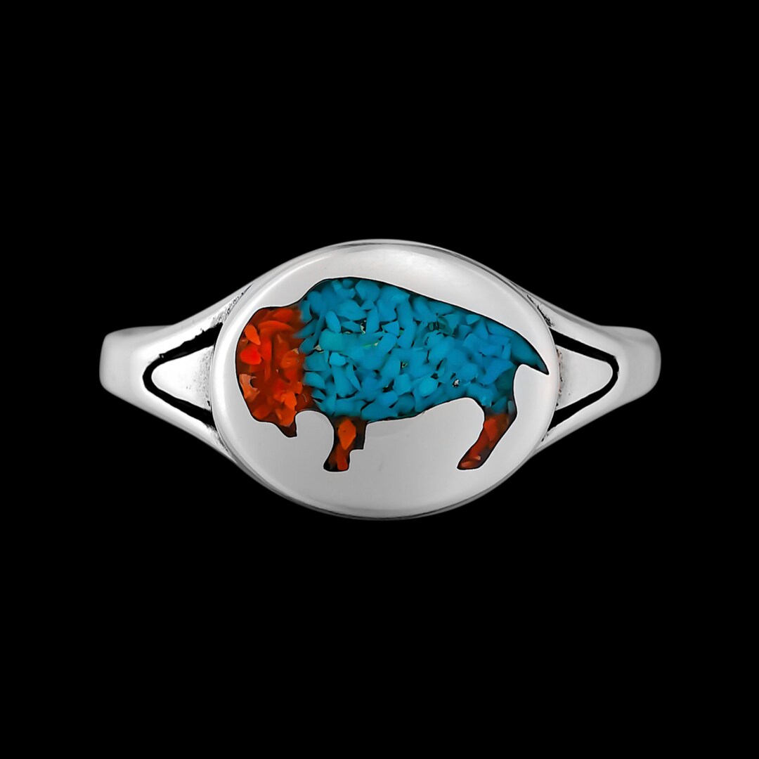 Tatonka Ring Buffalo Ring Native American Ring Animal Etsy