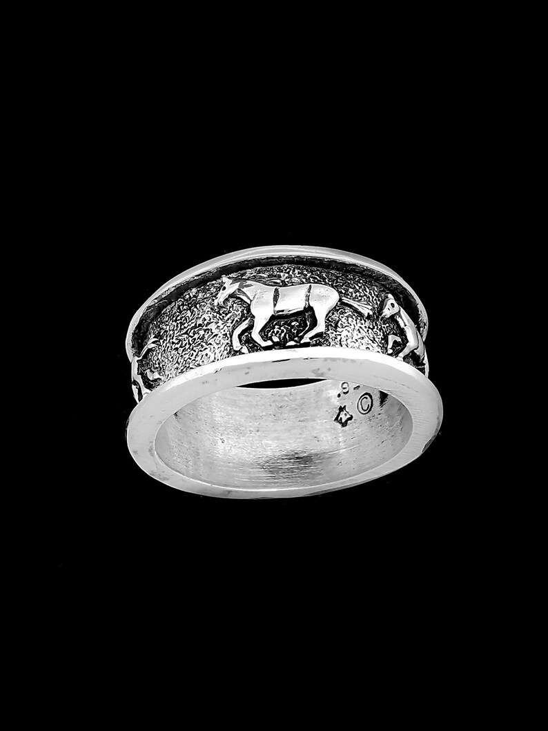 Sterling Silver Horse Ring 925 Sterling Silver Ring Ring Etsy