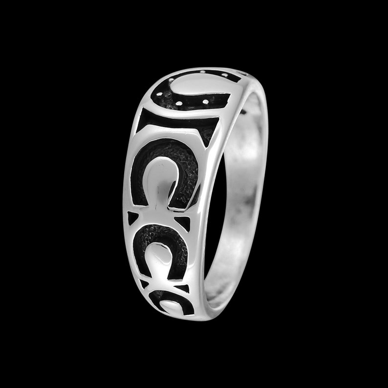 Horseshoe Ring Horse Ring With Customizable Stone Inlay Etsy