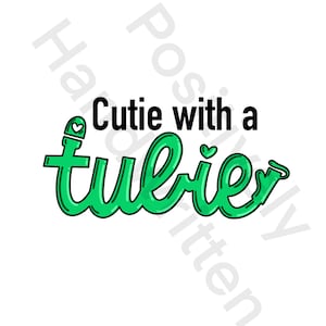 Cutie con una tubie.  Gtube PNG per la sublimazione. Consapevolezza del tubo di alimentazione.