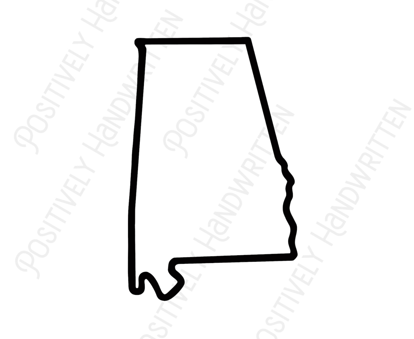 Alabama Outline. PNG Instant Digital Download. for Vinyl, Print ...