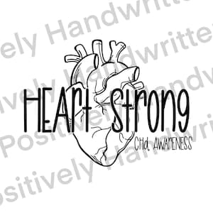CHD-Bewusstseinsband. Boho Regenbogen. Angeborener Herzfehler Kunst.  Digitale Datei Png