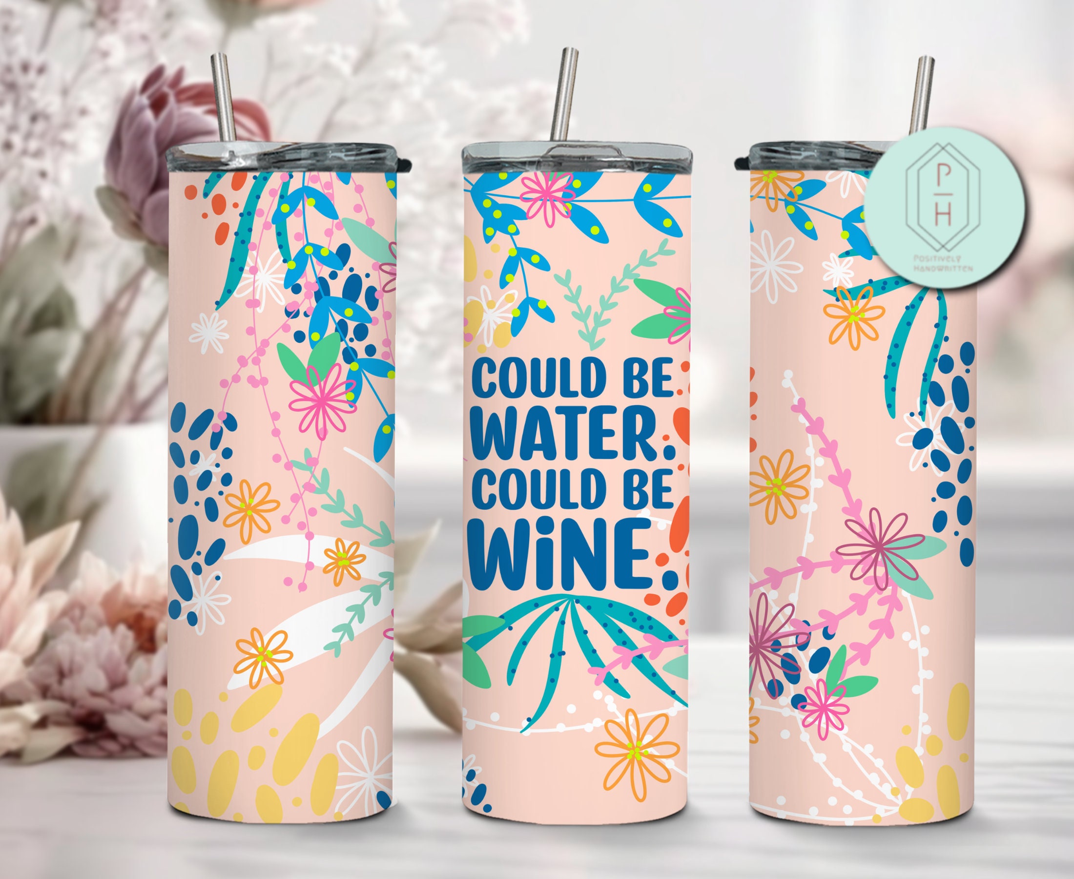 Might Be Water, Might Be Wine, Insulated Wine Tumbler, 16 oz – June Dog  Designs